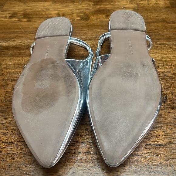Lane Bryant size 10 W silver flats, women. - Picture 8 of 10